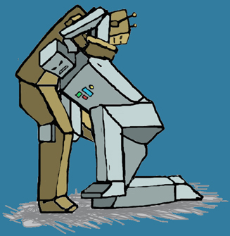 robots wrestling